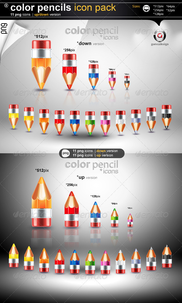 Color Pencils Icons Pack - Icons