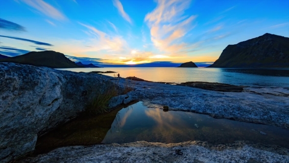 Sunset At Lofoten Coast