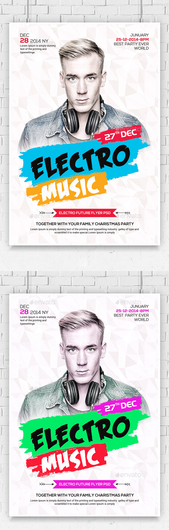 Electro Music Flyer - Clubs & Parties Events
