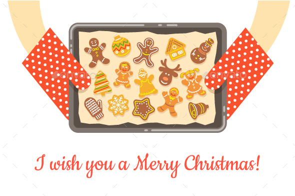 Christmas Bakery Gingerbread Cookies - Food Objects