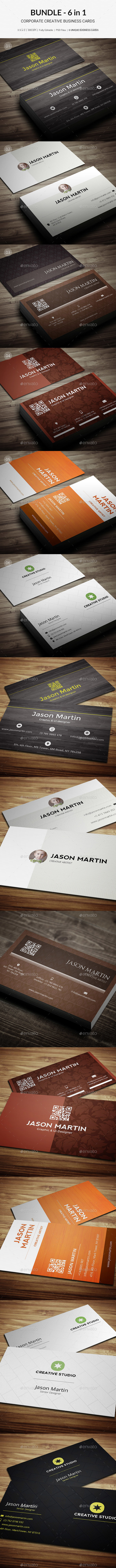 Bundle - 6 in 1 - Business Cards - B5 - Creative Business Cards