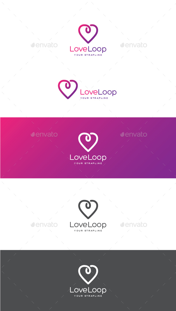 Love Loop Logo - Symbols Logo Templates