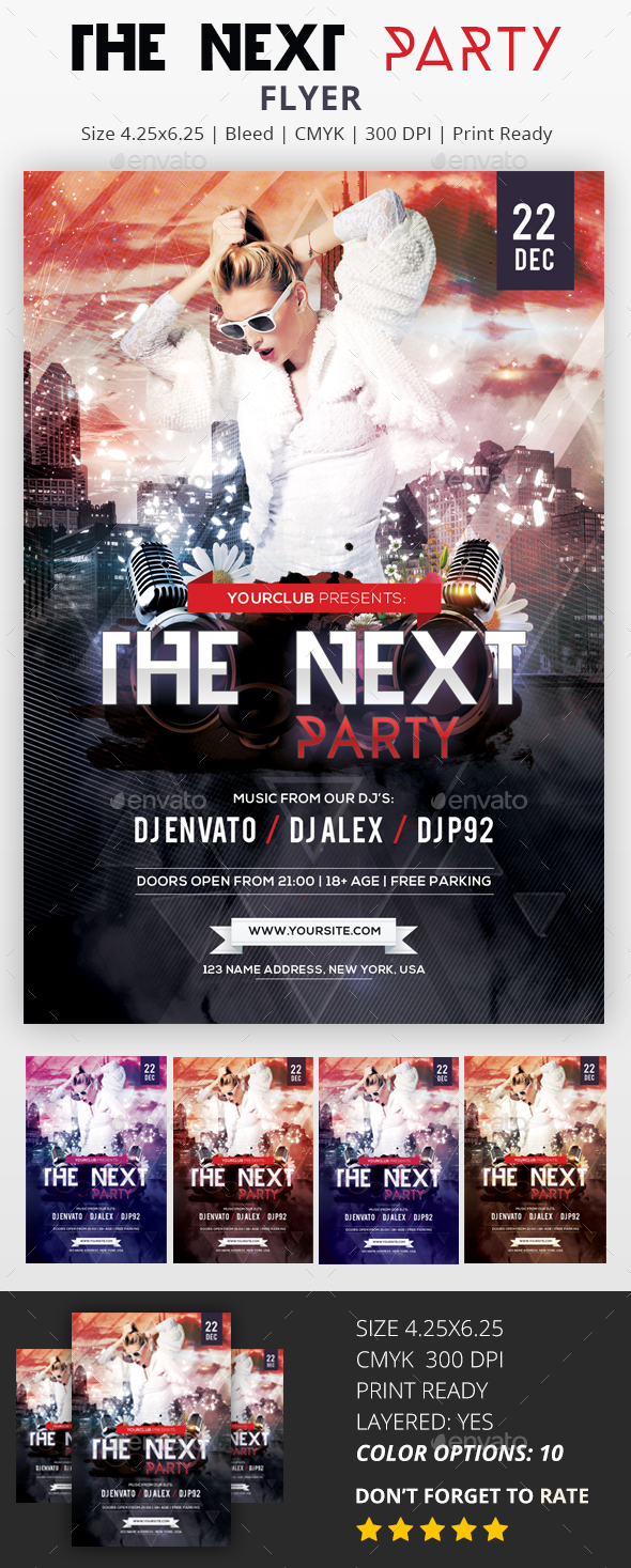 The Next Party - PSD Flyer - Clubs & Parties Events