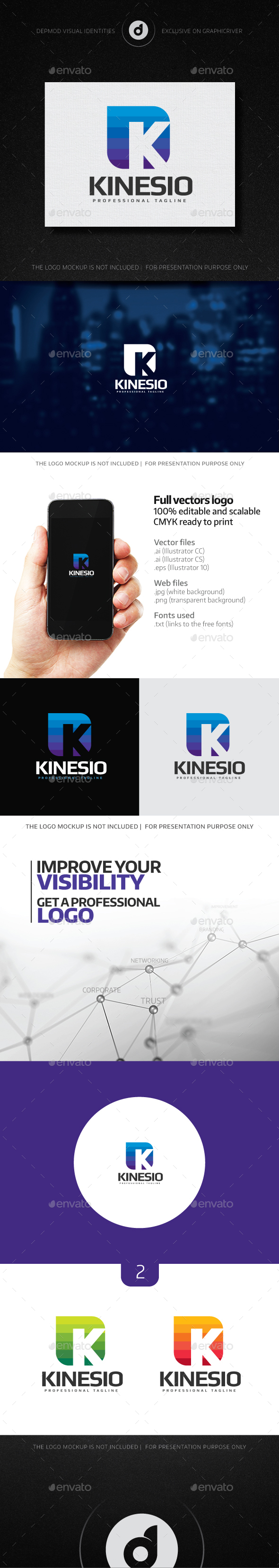 Kinesio Logo - Letters Logo Templates