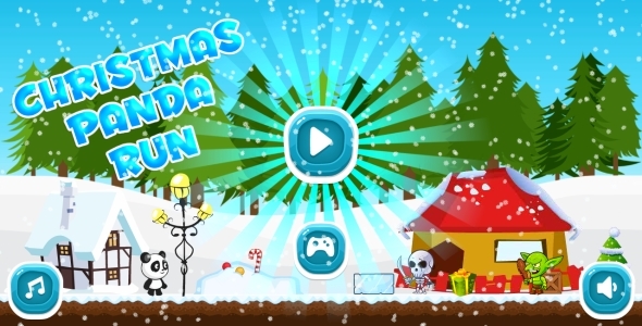 Christmas Panda Run - HTML5 Mobile Game in HD + Android AdMob (Construct 3 | Construct 2 | Capx) - 43