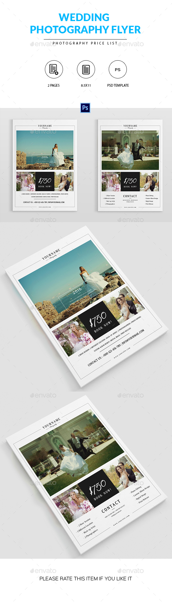 Wedding Photography Pricelist Flyer - Corporate Flyers