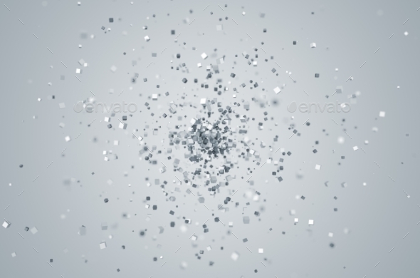 Abstract 3D Rendering Of Chaotic Particles. - Abstract Backgrounds