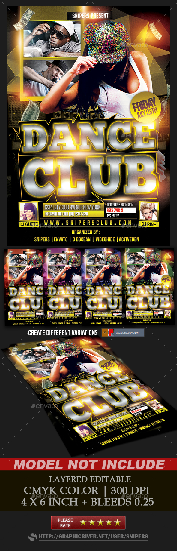 Dance Club Flyer - Events Flyers