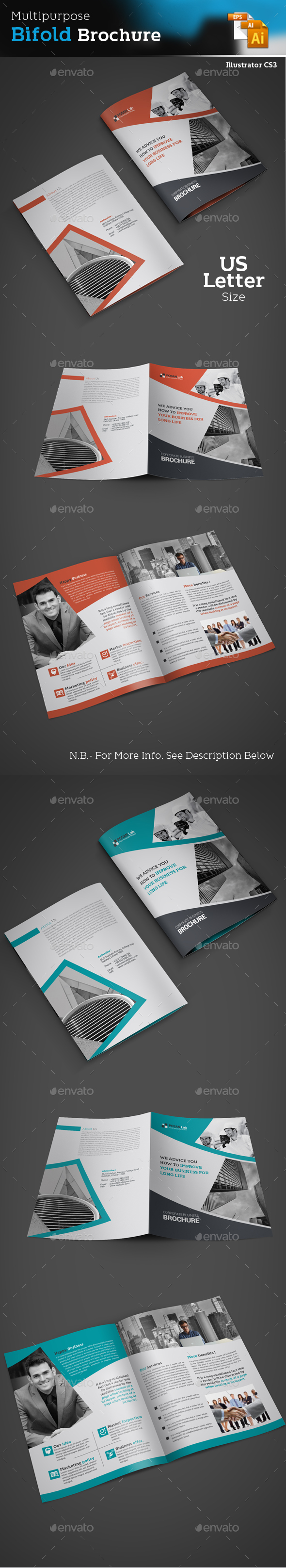 Bifold Business Brochure - Brochures Print Templates