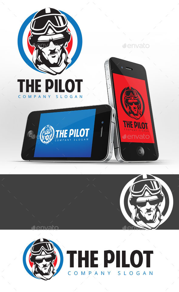 The Pilot Logo Template - Humans Logo Templates