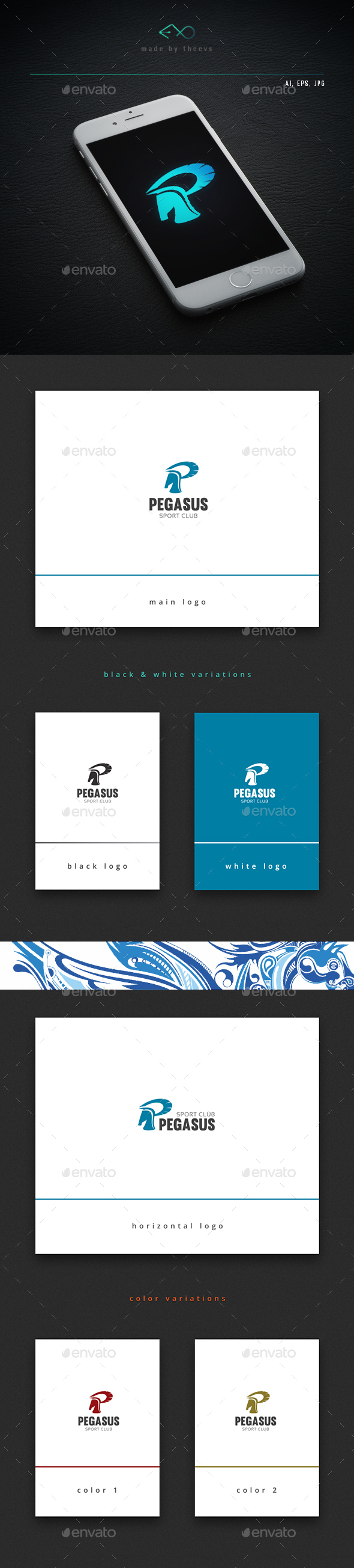 Pegasus - Animals Logo Templates