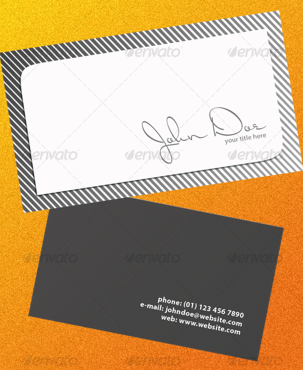 Grayscale Business Card - Creative Business Cards