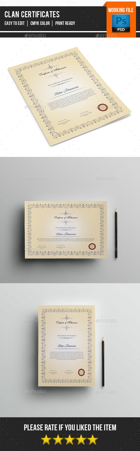 Multipurpose Certificate Template-V02 - Certificates Stationery