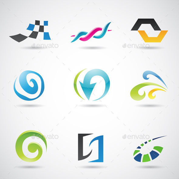 Colorful Abstract Shapes - Abstract Icons