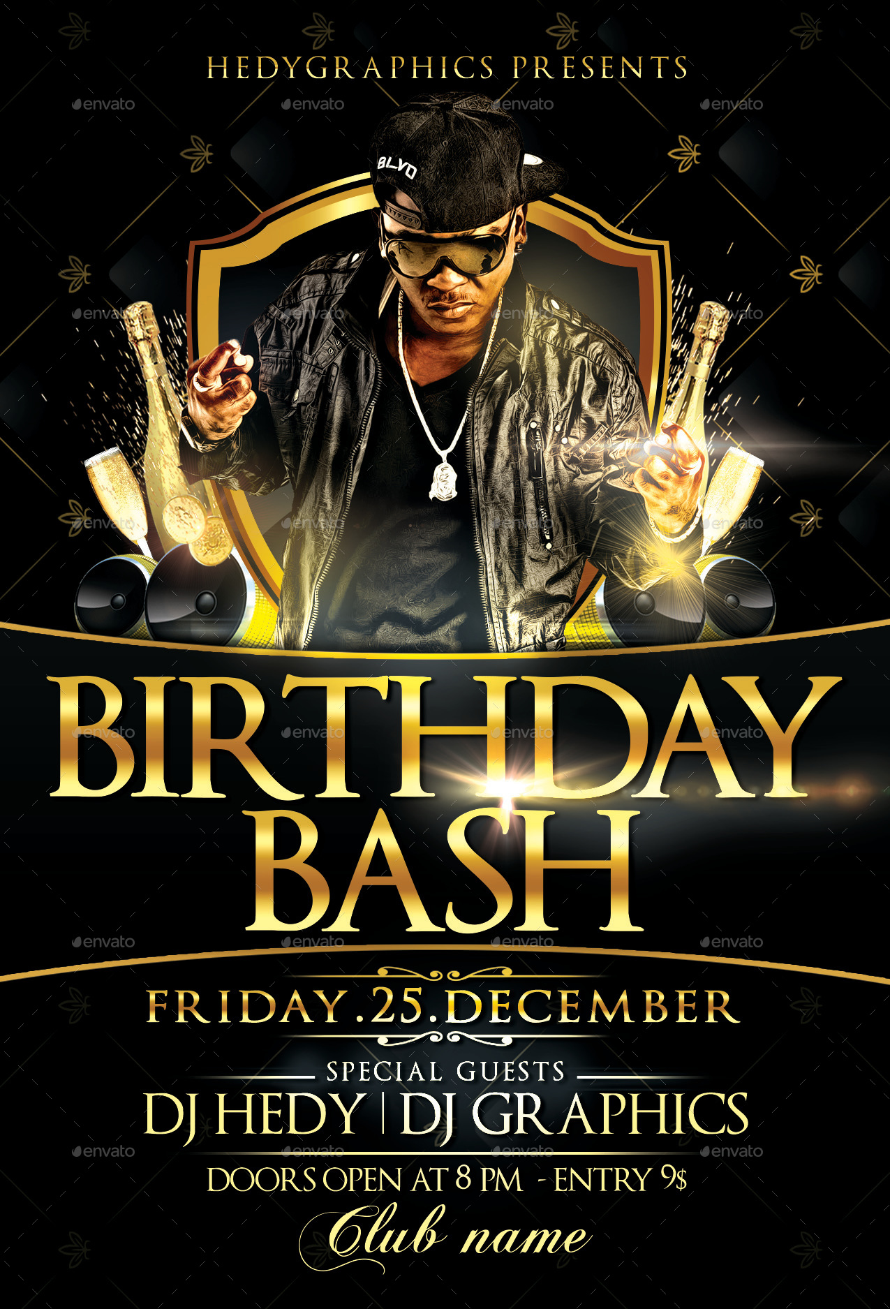 Birthday Bash - Flyer Template by HedyGraphics