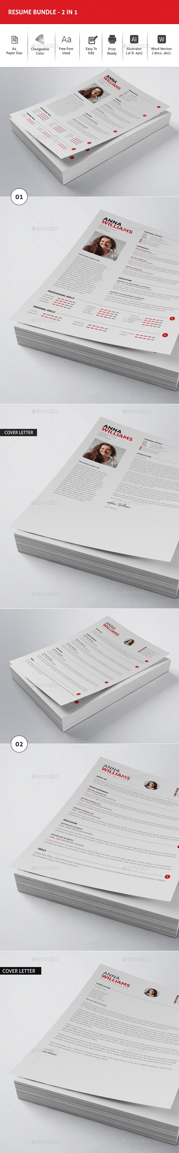 Resume Bundle -2in1 - Resumes Stationery