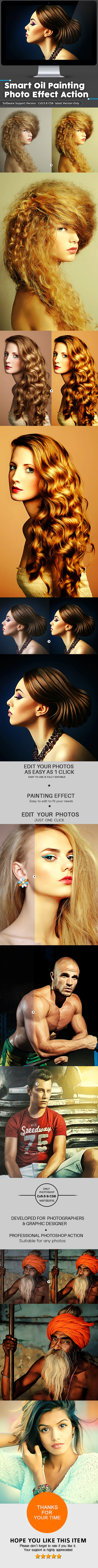 Smart Oil Painting Photo Effect Action - Photo Effects Actions
