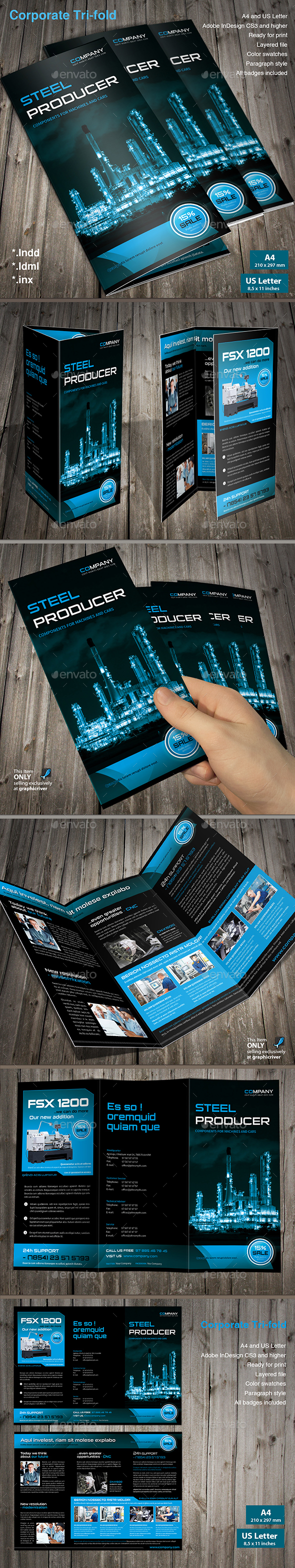Tri-fold Products Offer - Corporate Brochures