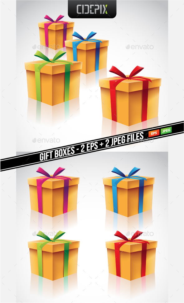 Gift Boxes Set - Miscellaneous Vectors