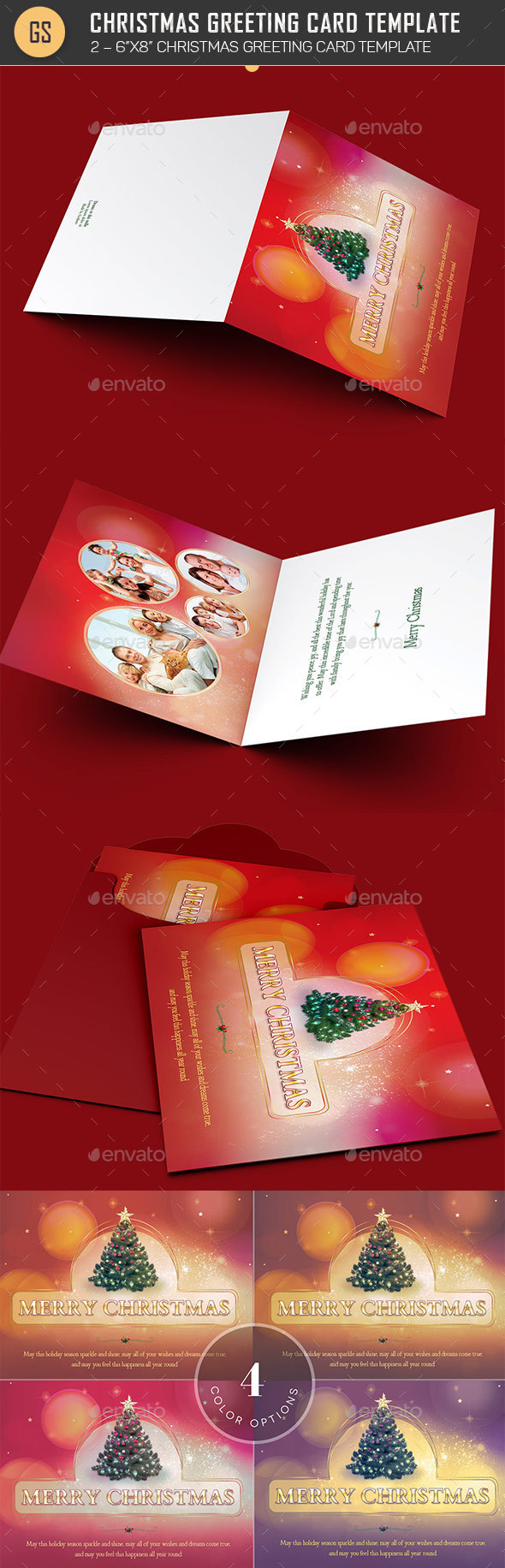 Christmas Greeting Card Template