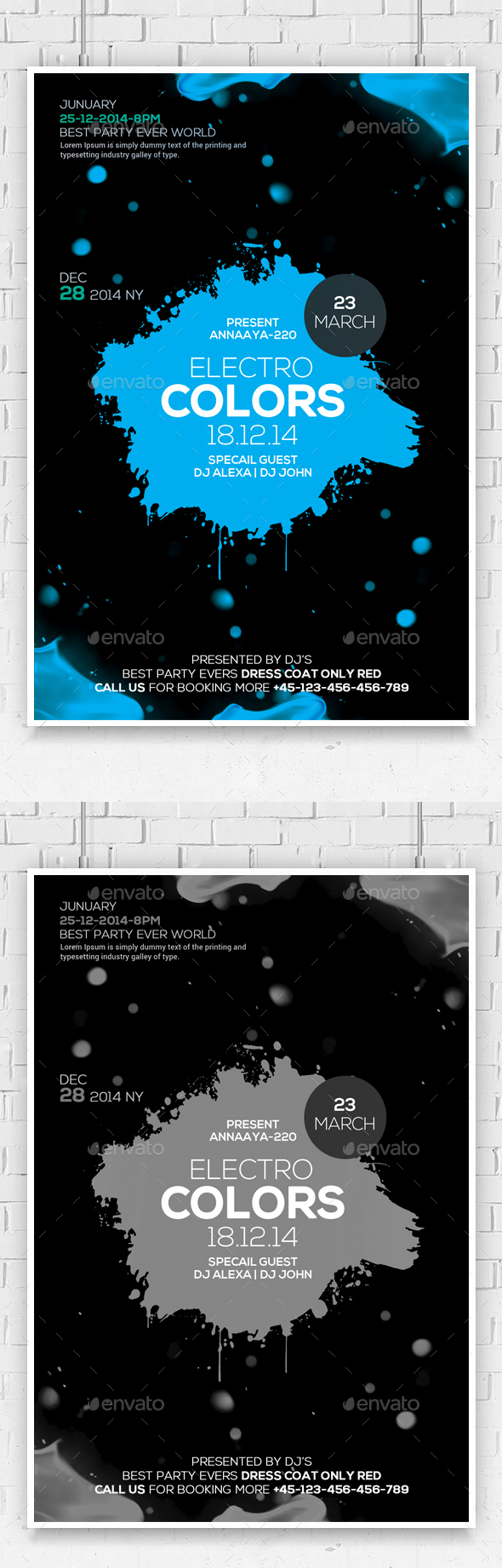 Abstract Flyer - Clubs & Parties Events