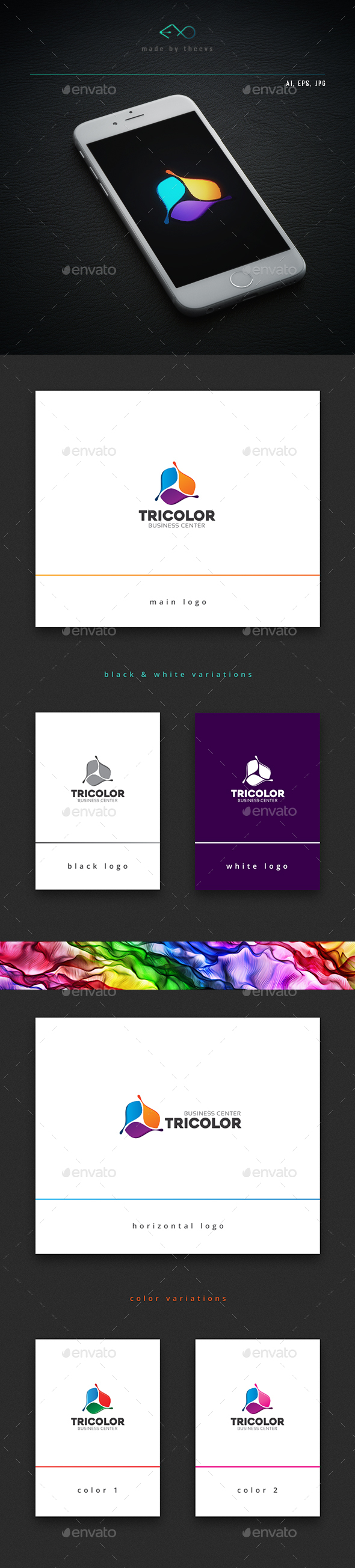 Tricolor - Vector Abstract