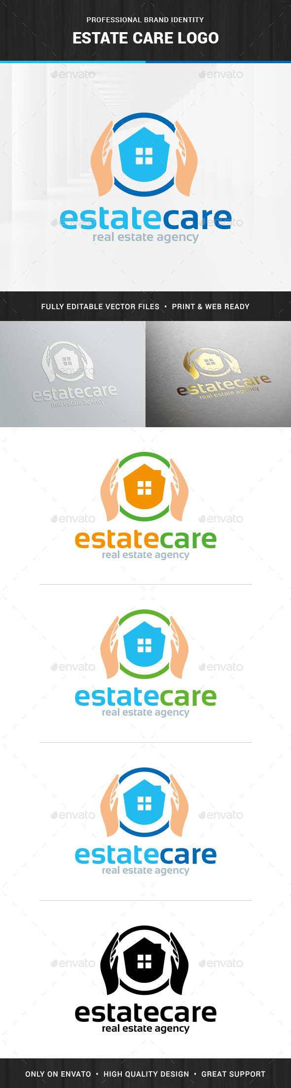 Estate Care Logo Template - Buildings Logo Templates