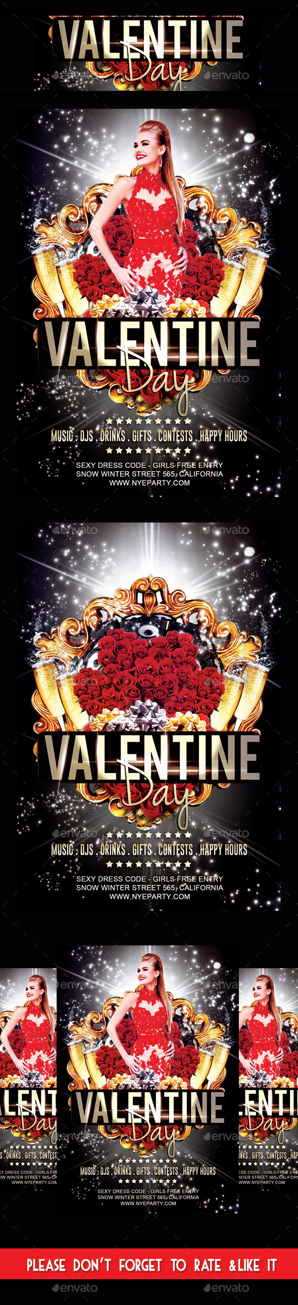 Valentine Day Party Flyer - Holidays Events