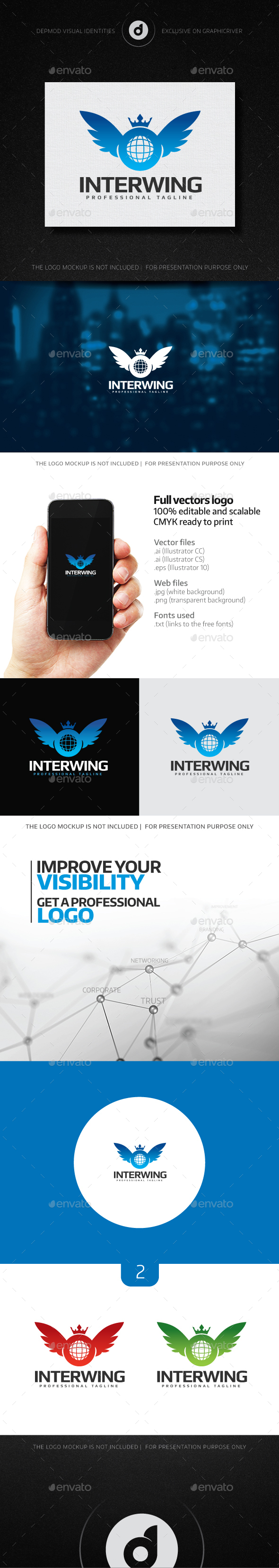 Interwing Logo - Crests Logo Templates