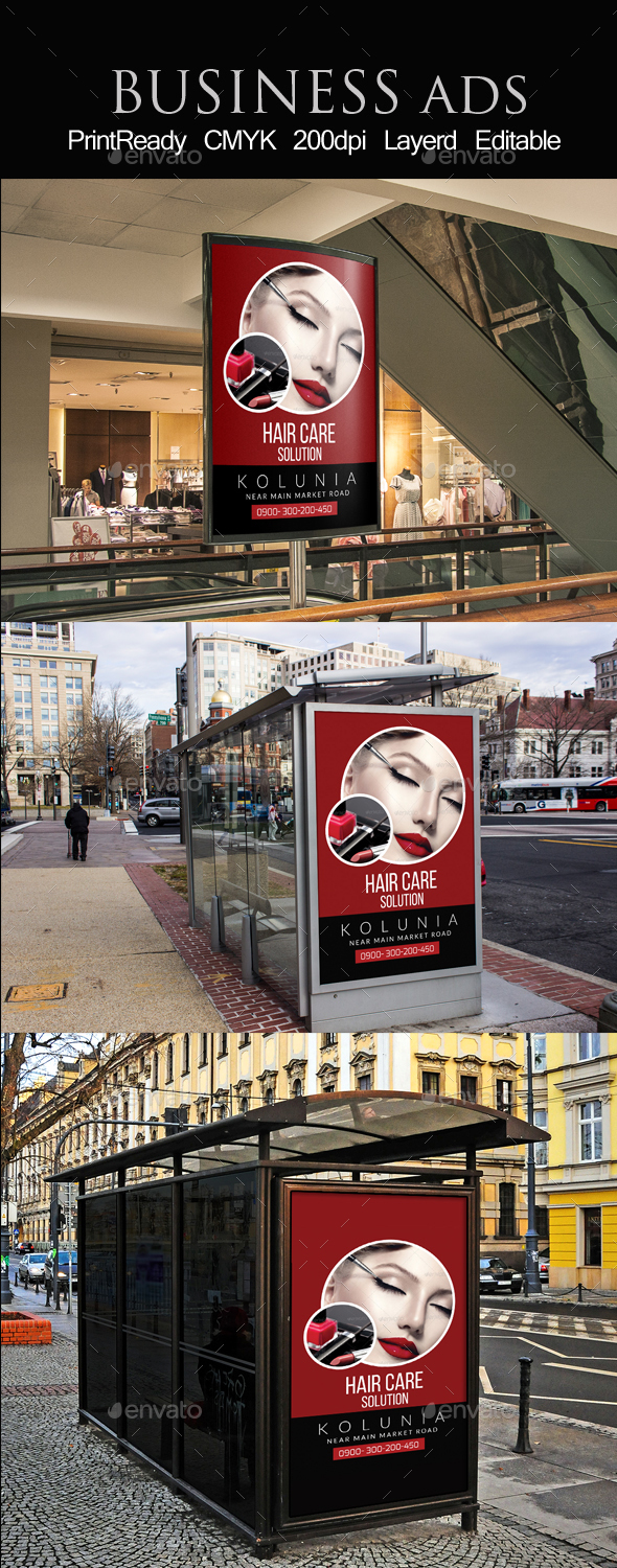 Cosmetic & Beauty Outdoor Ads - Signage Print Templates