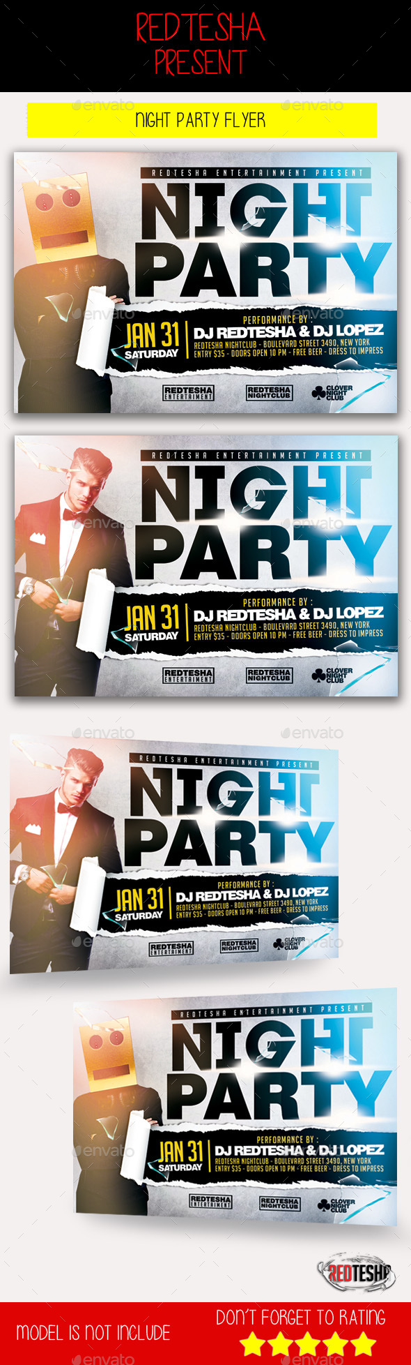 Night Party Flyer - Clubs & Parties Events