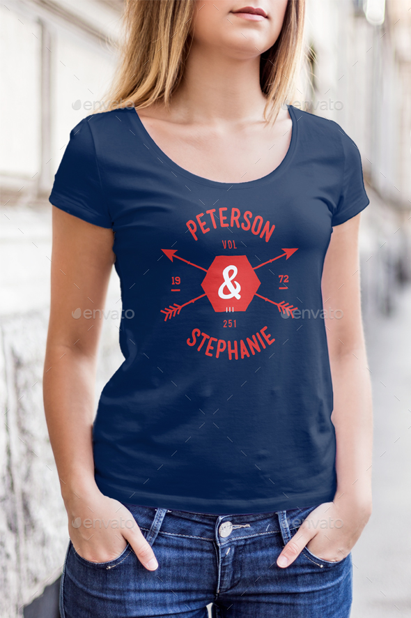 T-Shirt Mock-Up Female Model Edition by Zeisla | GraphicRiver