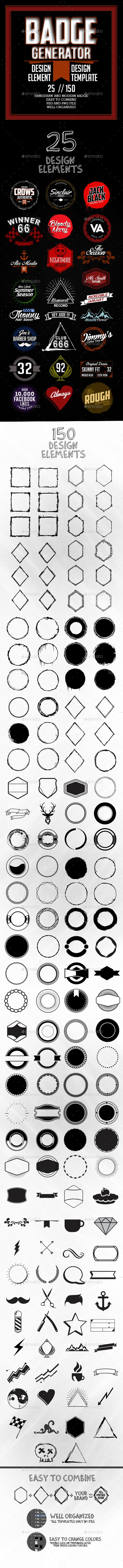 Badge Generator - Badges & Stickers Web Elements
