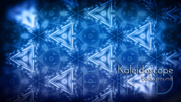 Blue Lights Kaleidoscope Patterns alt