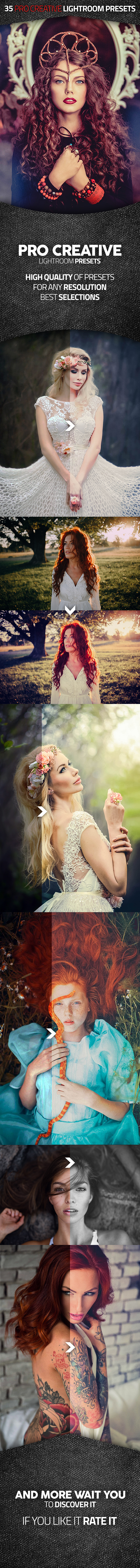 35 Pro Creative Lightroom Presets - Portrait Lightroom Presets