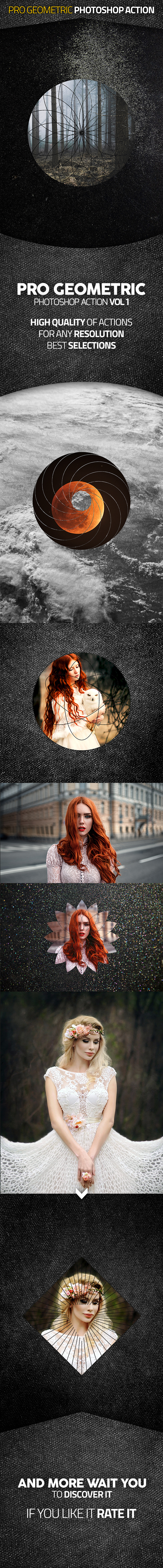 Pro Geometric Action Vol I - Photo Effects Actions