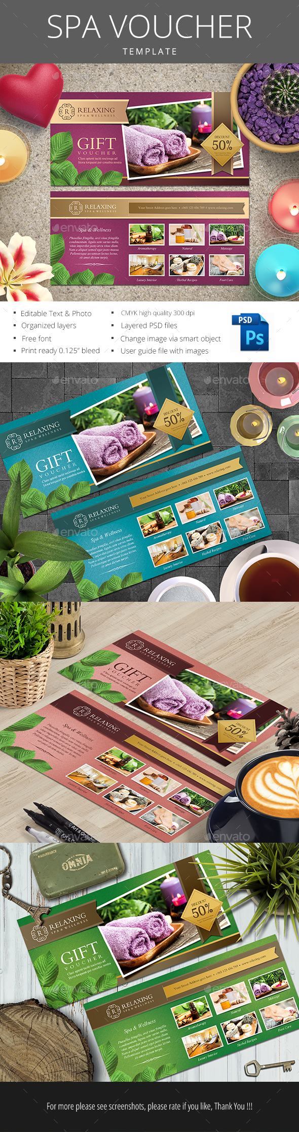 Spa Voucher - Weddings Cards & Invites