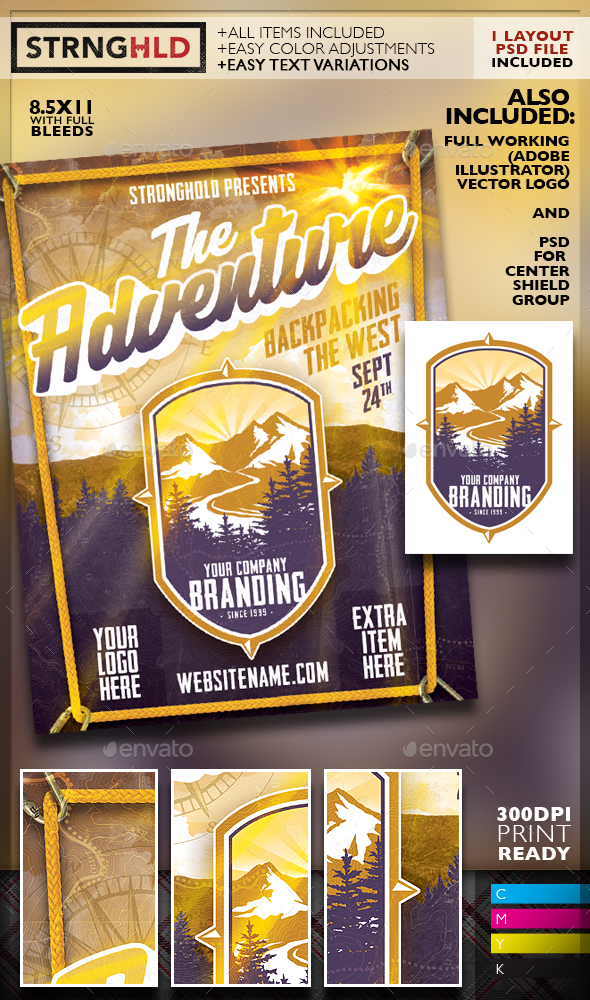 Outdoor Adventure Flyer Promo Kit - Sports Events