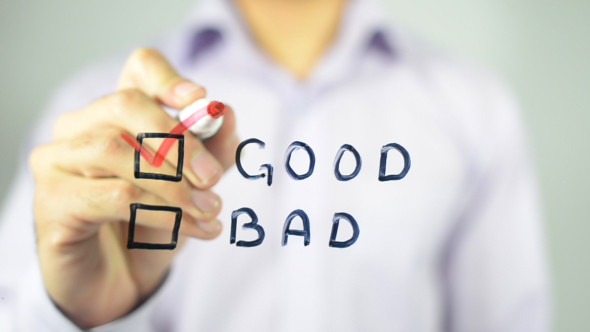 Good, Bad, Clip Art Concept Illustration (2 in 1), Stock Footage ...