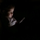 Boy Browsing Tablet Pc In The Dark - VideoHive Item for Sale
