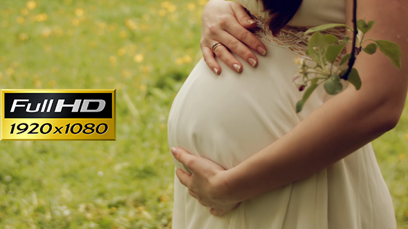 Pregnant Woman In The Park alt