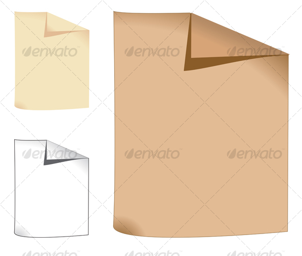 Three sheets of paper - Backgrounds Decorative