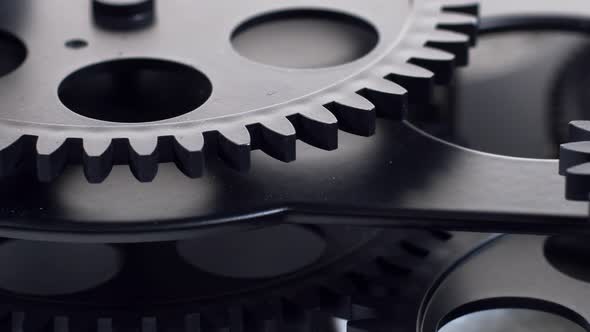 Black Cogwheel Gears Rotation 53 alt