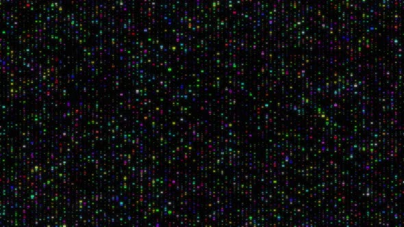 Colorful Digital Data Texture Background Loop