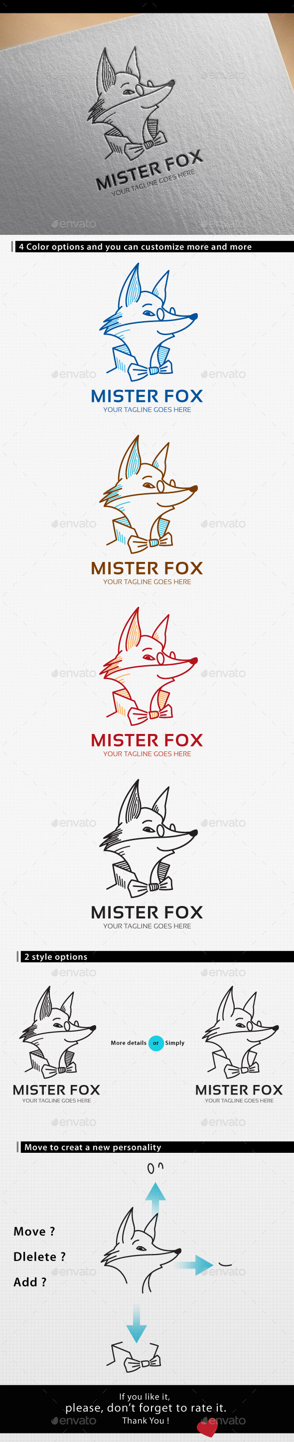 Fox Logo - Animals Logo Templates