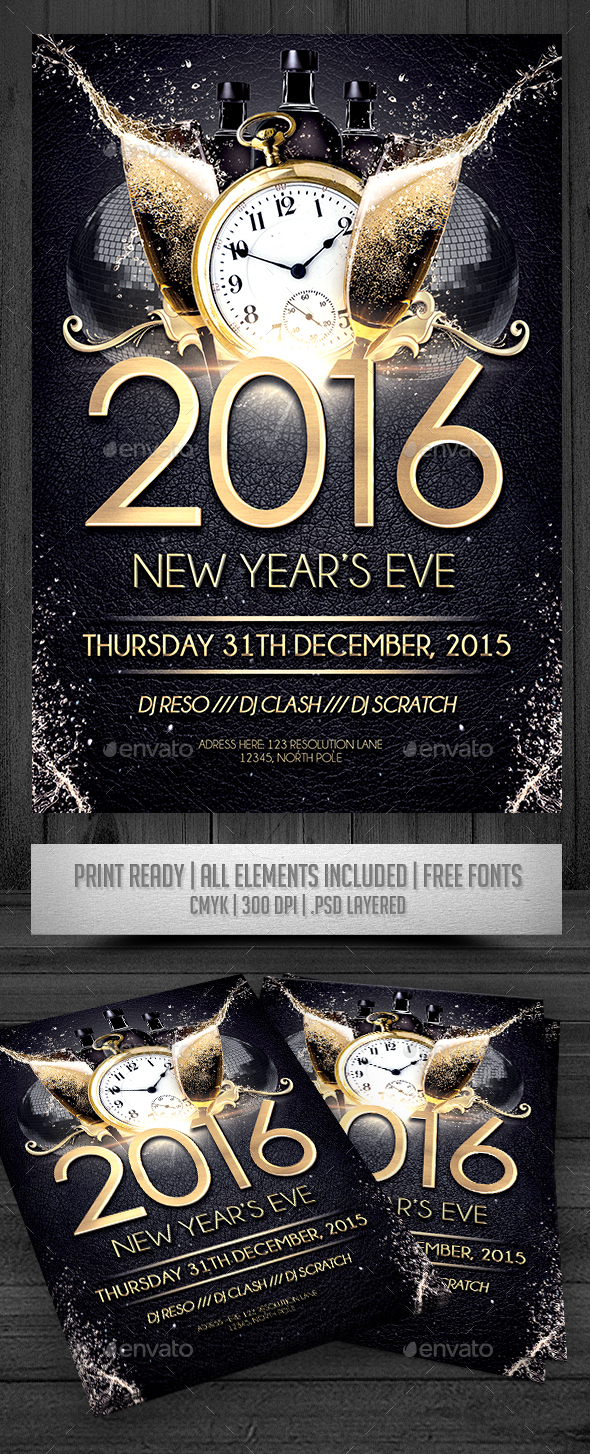 New Years Flyer - Events Flyers