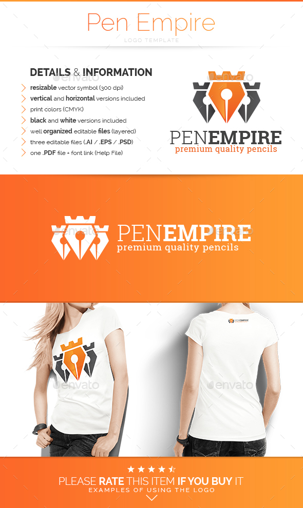 Pen Empire - Logo Template - Abstract Logo Templates