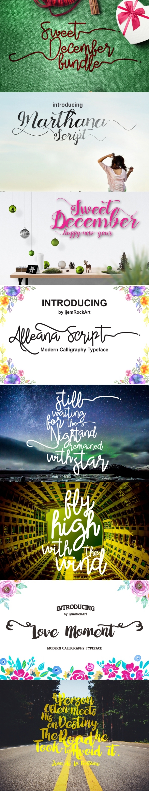 Sweet December 2015 - Script Fonts