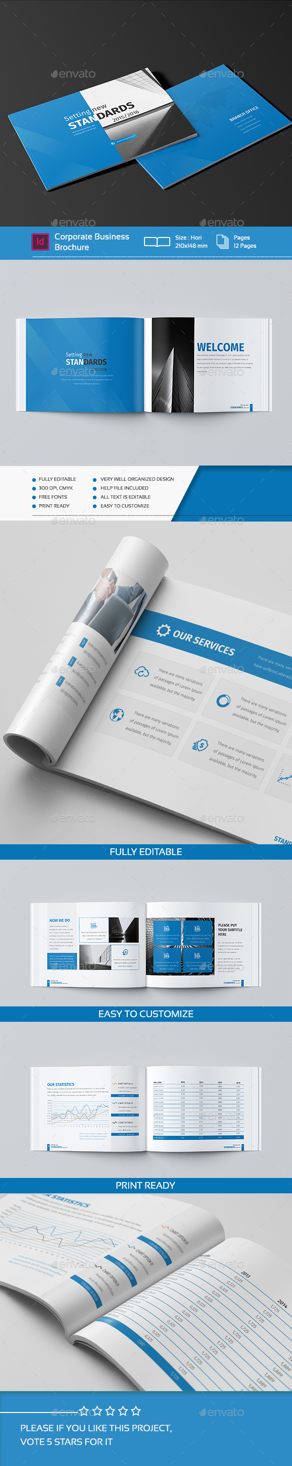 Mini Business Brochure 21 Pages A21 Inside 12 Page Brochure Template
