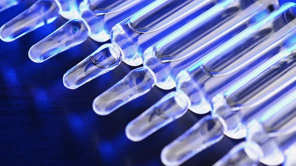 Many Ampoules with a Vaccine alt